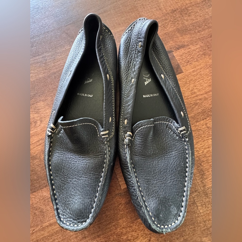 Prada leather loafer